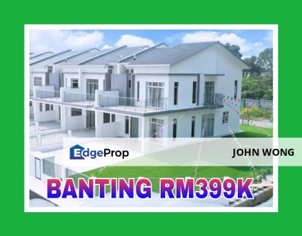 [ 𝐓𝐄𝐑𝐌𝐔𝐑𝐀𝐇 ]  [ Pelancaran Baharu RM399k ] Rumah Teres 2 Tingkat Corner/Endlot, Selangor, Banting