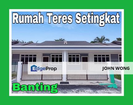 [ Single Storey House] Banting, Jenjarom, Kuala Langat Rumah Teres Setingkat, Selangor, Banting