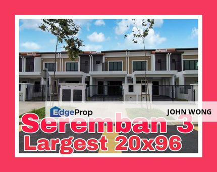 [New Launch Largest 20x96 Double Storey House] Seremban,Seremban 2,Seremban 3,Rasah Jaya,Mambau,UITM,Jalan Rasah,Rasah Prima,Kayu Ara,Mantau,Rantau, Negeri Sembilan, Seremban