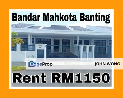 Murah, Brand New Single Storey House dekat Wce Highway Bandar Mahkota Banting, Sungai Manggis, Olak Lempit, Bukit Changgang, Banting, Telok Dato, Selangor, Banting