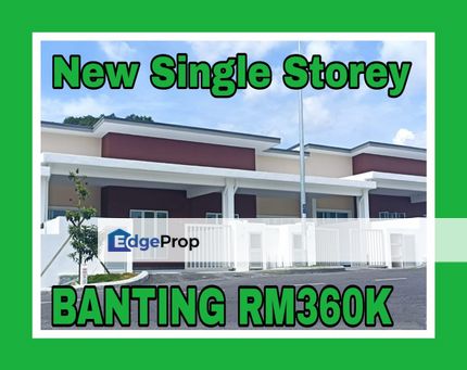 [ Single Storey House] Banting, Jenjarom, Kuala Langat Rumah Teres Setingkat, Selangor, Banting