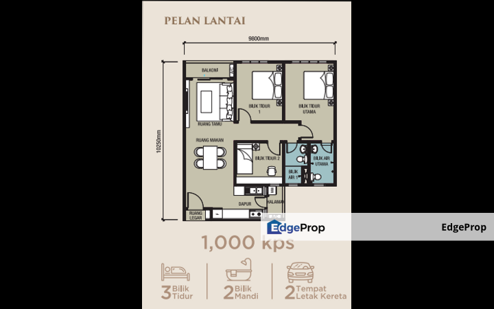 Type A floor plan