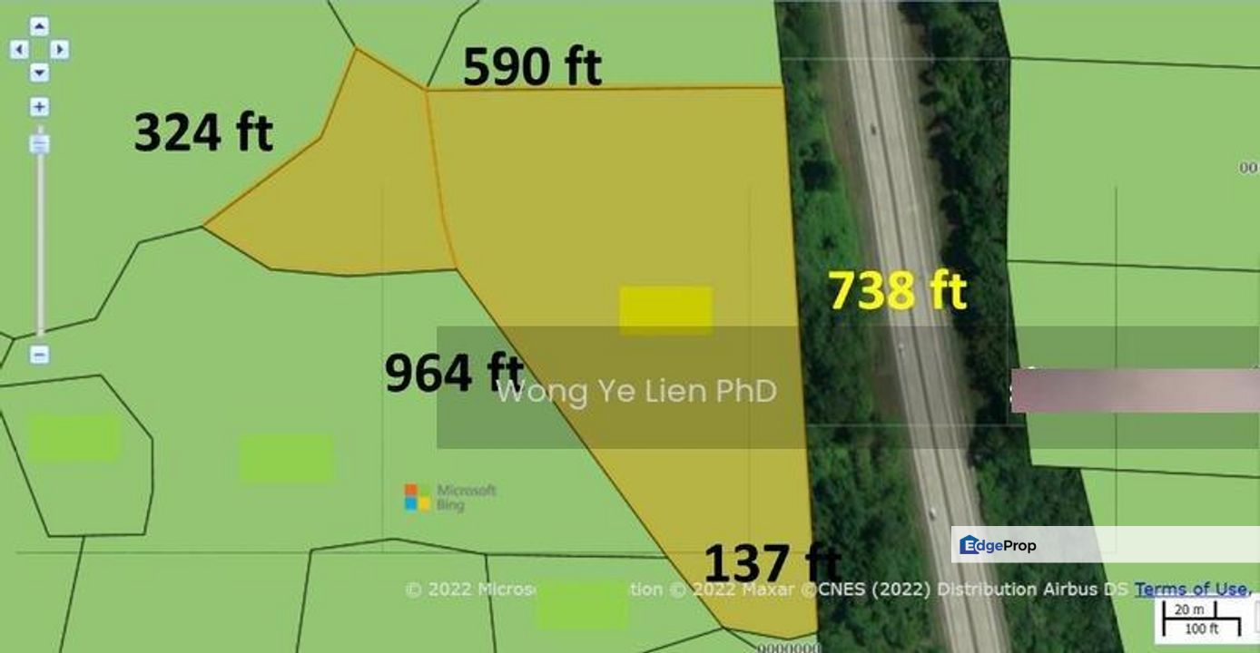 LAND 7. 38 ac, with streams, Main Road, North South Expressway, Bidor Perak, Perak, Batang Padang