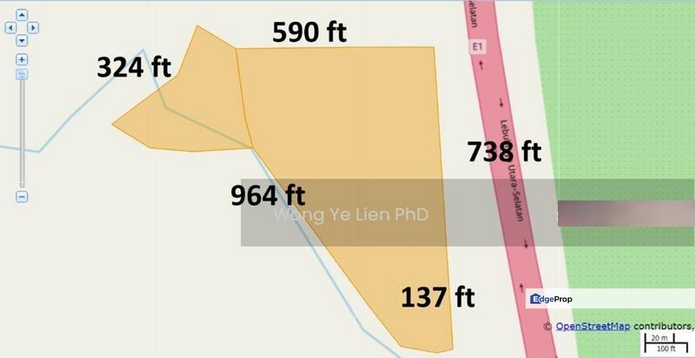 LAND 7. 38 ac, with streams, Main Road, North South Expressway, Bidor Perak, Perak, Batang Padang