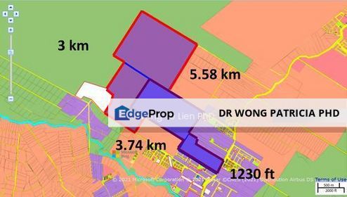 LAND 1,124 ac, Industrial + Residential, Taman Perindustrian, Jalan Mersing, Johor, 86000 Kluang, Johor, Kluang
