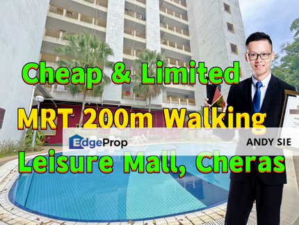 Segar Court Condo, Leisure Mall, Walk to MRT 200m Cheras Taman Segar, Kuala Lumpur, Cheras