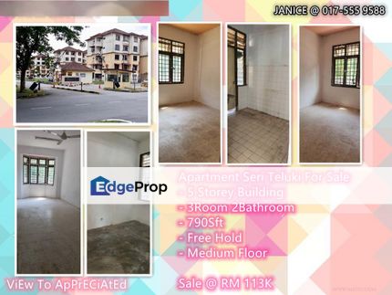 Apartment Seri Teluki Bkt Sentosa Rawang For Sale, Selangor, Hulu Selangor