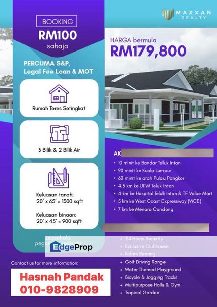 PROJEK RUMAH MAMPU MILIK @ PERAK, Perak, Teluk Intan