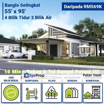 Single Storey Bungalow in Sungai Petani Kedah, Kedah, Kuala Muda