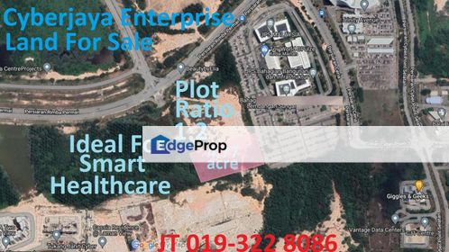 Cyberjaya Enterprise Land 4.77 Acre For Sale - For JV Smart Healthcare Development, Selangor, Cyberjaya