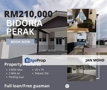 Freehold Teres 1 Tingkat Bidoria Bidor Perak, Perak, Batang Padang