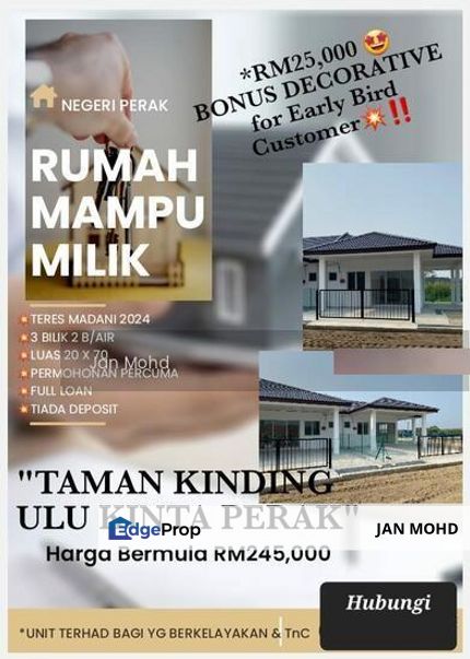 TAMAN KINDING PERDANA FASA 2 ,TANJUNG RAMBUTAN PERAK, Perak, Kinta