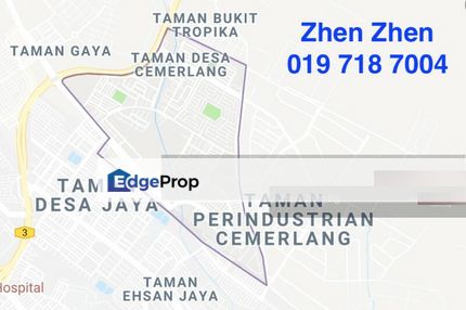 Desa Cemerlang, Ulu Tiram, Iskandar Malaysia, Industrial Land For Sale, Johor, Ulu Tiram