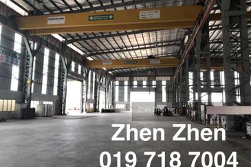 Gelang Patah, Iskandar Puteri Detached Factory with Overhead Crane for Sale Power Supply: 2, 600 Amps