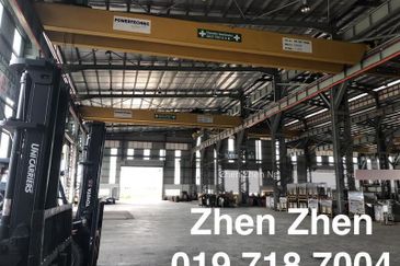 Gelang Patah, Iskandar Puteri Detached Factory with Overhead Crane for Sale Power Supply: 2, 600 Amps