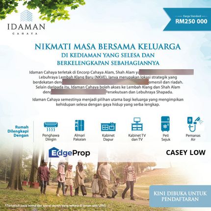 Idaman cahaya, Shah Alam (1000sqf - FREE 80% Furniture & Electrical), Selangor, Shah Alam