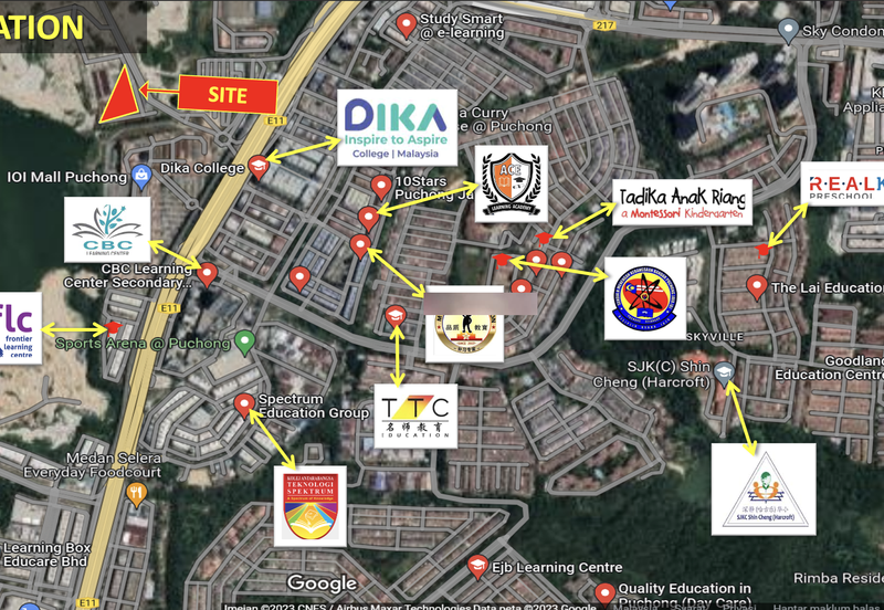 Puchong IOI mall (270K) walking distance to LRT Puchong Jaya