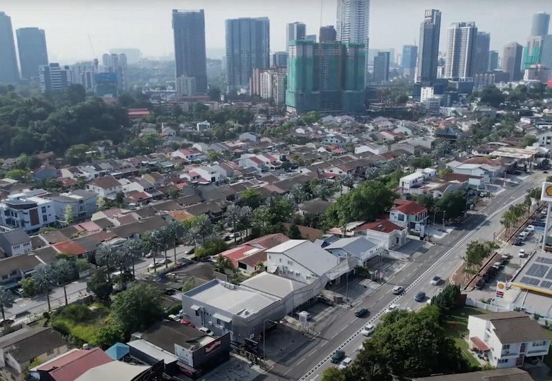 Three Adjoining Commercial Bungalows with Main Road Frontage @Bangsar. Walking distance to Bangsar Village.