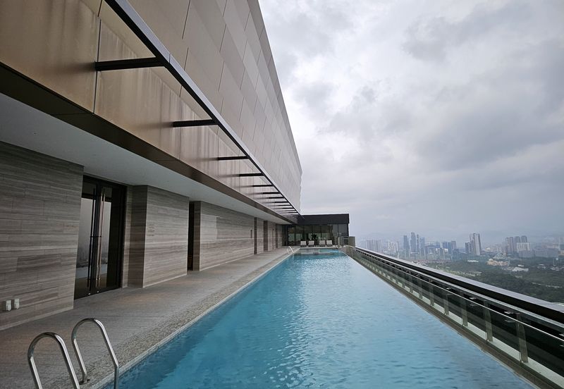 Panoramic  View of the KL City Skyline @ Pavilion Damansara Heights. Next to Pavilion Damansara Heights Mall.