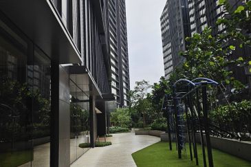 Panoramic  View of the KL City Skyline @ Pavilion Damansara Heights. Next to Pavilion Damansara Heights Mall.