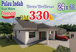 Rezab Melayu Di Pulau Indah Full Loan Rumah Luas 24 Kaki Freehold ...