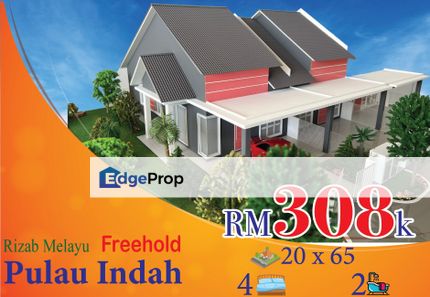 Teres 1 Tingkat• FREEHOLD•4 Bilik• Pulau Indah Dato Harun, Sg Kembong, Iman Yusof, Port Klang•, Selangor, Port Klang