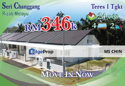 Ready Move in•Banting•Langat Utama•RBT Bukit Changgang•Luas 24 kaki Teres 1 Tingkat•, Selangor, Banting