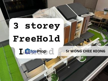 New freehold 3 Storey Superlink house Happy Garden, Kuala Lumpur, Kuchai Lama