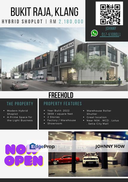 Klang Shop Factory Next to Setia Alam, Selangor, Klang