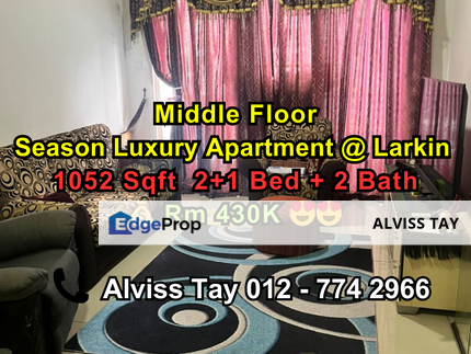 Season Luxury Apartment @ Amara Larkin / Middle Floor , Johor, Johor Bahru