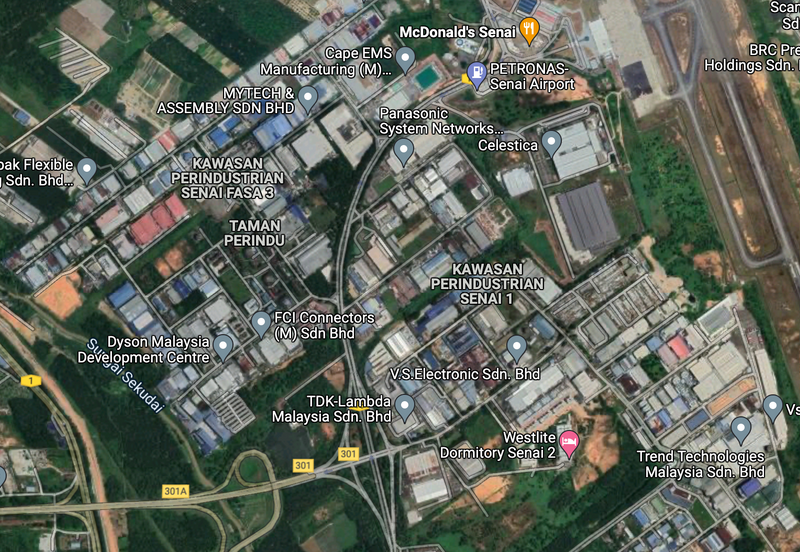 Kaw Per. Senai Converted Light Industrial Land 