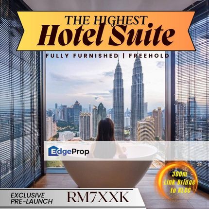 The Highest Residences Suite 300m Cover Link Bridge to KLCC, Kuala Lumpur, KLCC