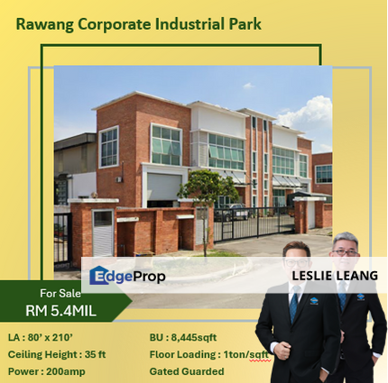 Rawang Industrial Park Medium Industry Warehouse Factory For Sale, Selangor, Rawang