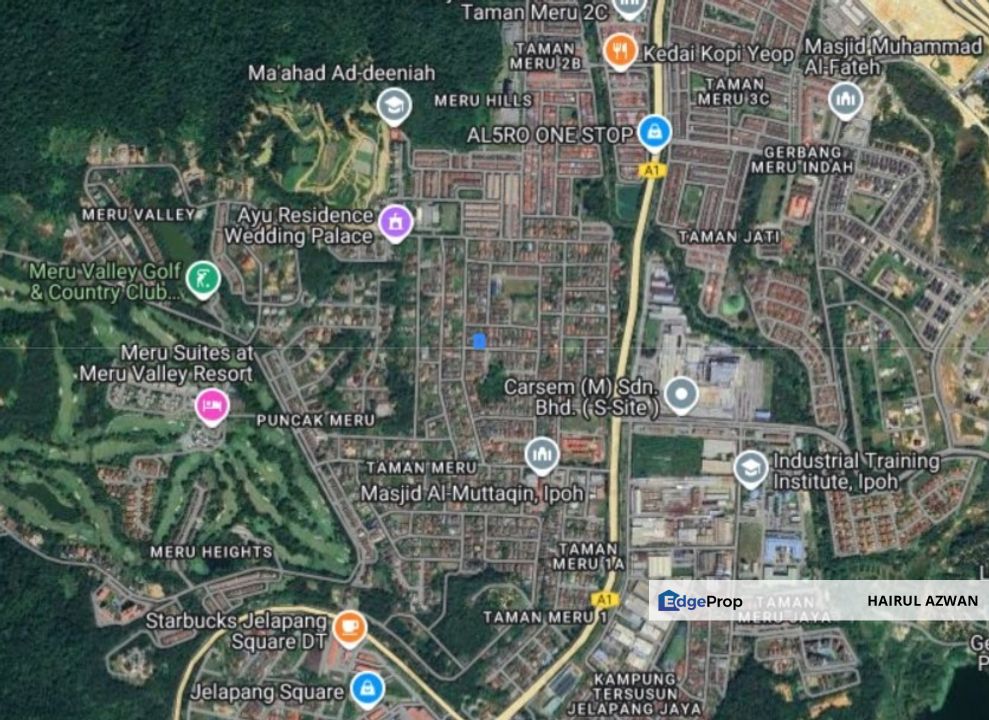 BUNGALOW LOT | Taman Meru, Kinta Ipoh | MATURED AREA DEKAT AMENITIES, Perak, Kinta