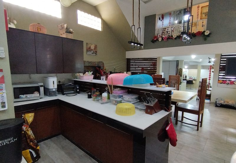 Taman Desa 2.5  Storey House Freehold End Lot with extra Land  Fully Reno for Sale Below Bank Value