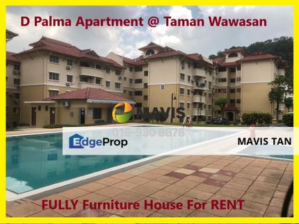 1st Floor + FULLY FURNIURE + NEW PAINT 💗 D'Palma Apartment @ Taman Wawasan Puchong Nr Bandar Puteri, Selangor, Puchong