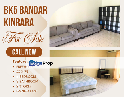 Bandar Kinrara 5 Bandar kinrara 𝐅𝐑𝐄𝐄𝐇𝐎𝐋𝐃 𝟐𝟐 𝐱 𝟕𝟓 𝐍𝐫 𝐋𝐑𝐓 𝐁𝐊𝟓 𝐁𝐚𝐧𝐝𝐚𝐫 𝐊𝐢𝐧𝐫𝐚𝐫𝐚 𝐖𝐞𝐥𝐥 𝐊𝐞𝐩𝐭, Selangor, Bandar Kinrara Puchong