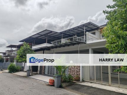 Cheng Krubong height Taman Satu Krubong 27x70 Double Storey End Lot Freehold below bank value rm160k non bumi for sell, Melaka, Krubong