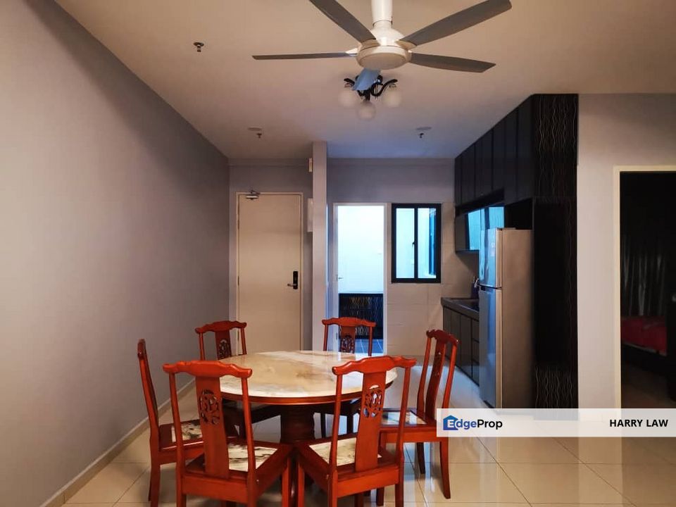 Ong kim wee residence @ Town 3 bed 2 bath fully furnished for rental , Melaka, Melaka Tengah