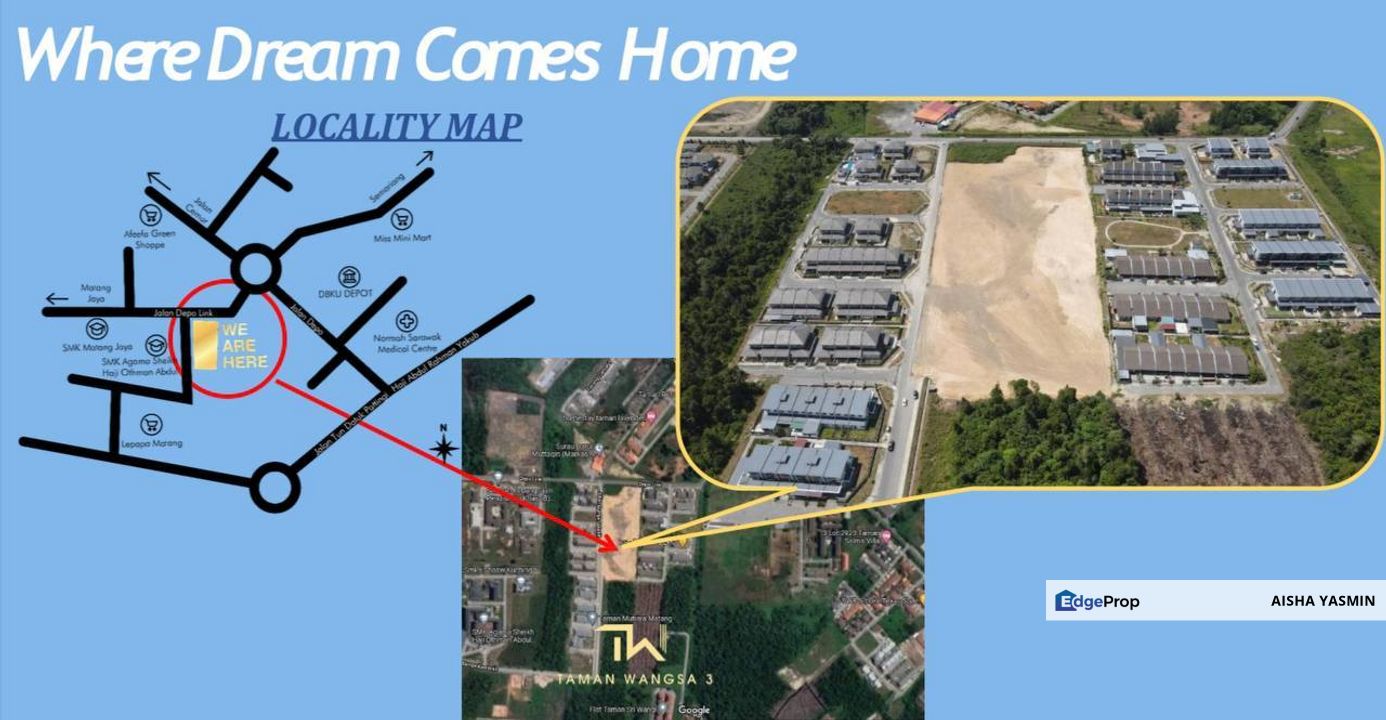 New Double Storey Taman Wangsa 3 at DepoLin, Sarawak, Kuching