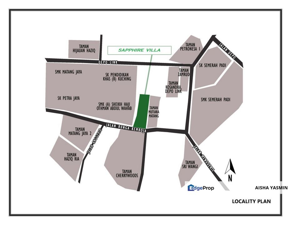 Single Storey Terrace at Depolink, Matang near Metrocity For Sale, Sarawak, Kuching