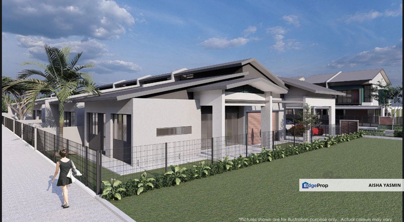 Single Storey Terrace SEMI DETACHED at Depolink, Matang, Sarawak, Kuching