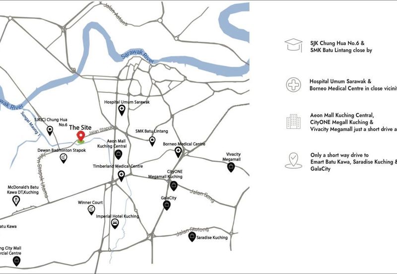 Spacious Condominium Stapok near FORDA and AEON Mall for Sale