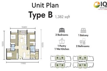 Spacious Condominium Stapok near FORDA and AEON Mall for Sale