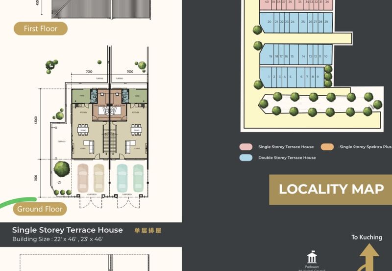 Freehold Mix Zone Single Storey at 10th Mille Kuching for Sale