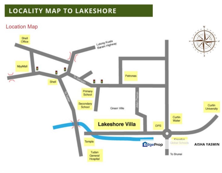 New Double Storey LAKESHORE VILLA, near CURTIN University Miri For Sale, Sarawak, Kuching