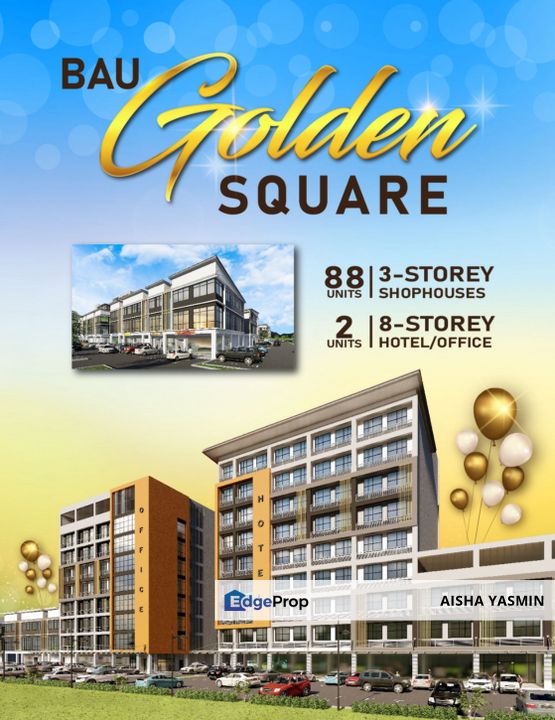 New Commercial OFFICE BAU GOLDEN SQUARE at Bau For Sale, Sarawak, Bau