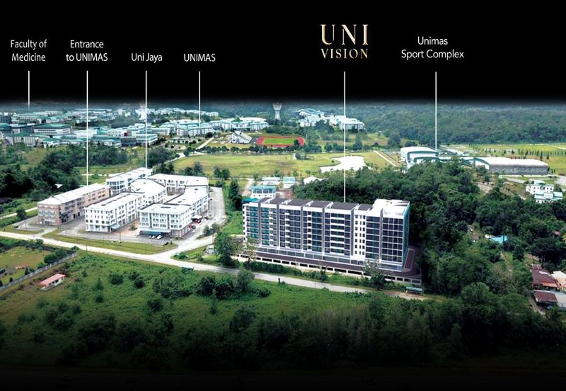 UNIVISION Two Bedroom Apartment at Kota Samarahan for Sale