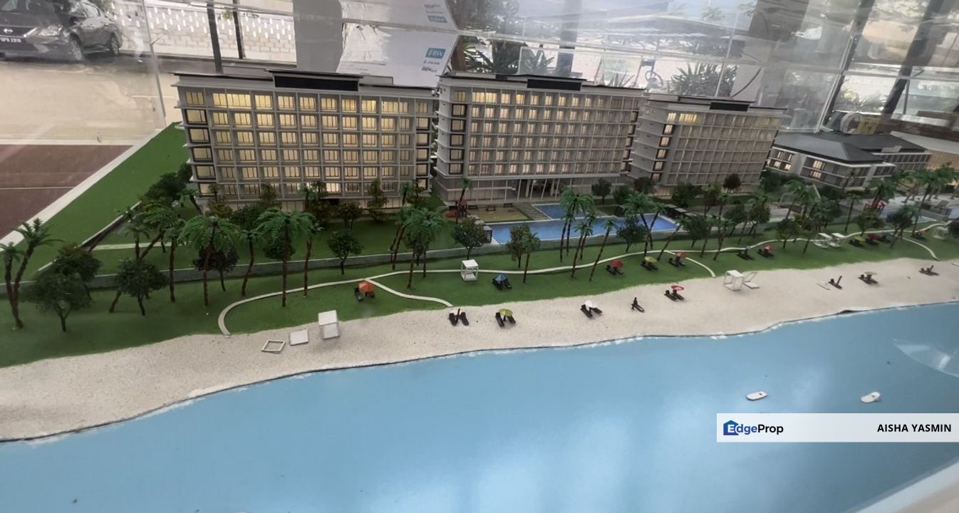 Fully Furnished SeaView Apartment at Sematan Roxy Beach Resort For Sale, Sarawak, Lundu