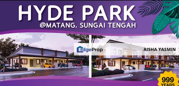 New Mix Zone SEMI DETACHED Single Storey HYDE PARK at Sungai Tengah Matang For Sale, Sarawak, Kuching